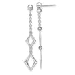 Sterling Silver Rhodium-plated Polished Earrings
