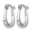 Sterling Silver Rhodium-plated Huggie Earrings - Birthstone Company