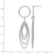 Sterling Silver Rhodium-plated Post Dangle Earrings - Birthstone Company