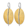 Sterling Silver Radiant Essence Rhod-pl Gold-tone Dangle Earrings - Birthstone Company