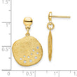 Sterling Silver Radiant Essence Gold-plated CZ Dangle Earrings