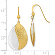 Sterling Silver Rhodium-plated and Gold-tone Radiant Essence Dangl