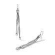 Sterling Silver Rh-pl Twist Texture Wrapped 2-strand Twist Earring - Birthstone Company