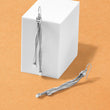 Sterling Silver Rh-pl Twist Texture Wrapped 2-strand Twist Earring - Birthstone Company