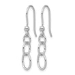Sterling Silver Rh-plated Polished Graduated Circle Dangle Earring - Birthstone Company
