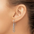 Sterling Silver Rh-plated Polished Graduated Circle Dangle Earring - Birthstone Company