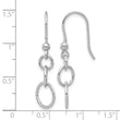 Sterling Silver Rh-plated Polished Graduated Circle Dangle Earring - Birthstone Company