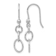 Sterling Silver Rh-plated Polished Graduated Circle Dangle Earring - Birthstone Company
