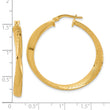 Sterling Silver Gold-plated Polished Hoop Earrings