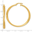 Sterling Silver Gold-plated Polished Hoop Earrings