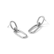 Sterling Silver Rh-plated Polished CZ Dangle Post Earrings - Birthstone Company