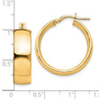 Sterling Silver Gold-Tone Polished Hoop Earrings