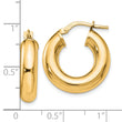 Sterling Silver Gold-Tone Polished Hoop Earrings