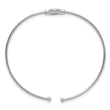 Sterling Silver RH-plated Polished Opal Cuff Bracelet - Birthstone Company