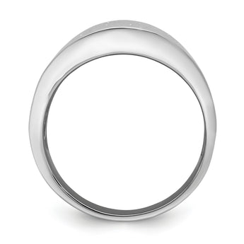 Sterling Silver Rhodium-plated Radiant Essence Ring