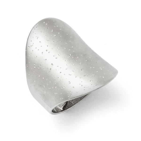 Sterling Silver Rhodium-plated Radiant Essence Ring
