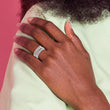 Sterling Silver Rhodium-plated Adjustable Ring