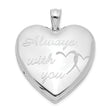 Sterling Silver Rhodium-plated Always With You Ash Holder Heart Locket