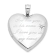 Sterling Silver Rhodium-plate God Has.. Diamond Ash Holder Heart Locket