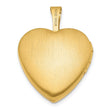 1/20 Gold Filled with Diamond Flower Design 15mm Heart Locket - Birthstone Company