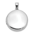 Sterling Silver Rhodium-plated Polished 20mm Round Ash Holder Locket