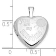 Sterling Silver Rh-plated YOU ARE MY SUNSHINE 16mm Heart Locket