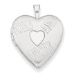 Sterling Silver 20mm with AMORE Heart Locket