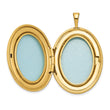 1/20 Gold Filled 26mm Diamond in Heart Oval Locket Necklace - Birthstone Company