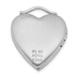 Sterling Silver 20mm Diamond I Love You Heart Locket - Birthstone Company