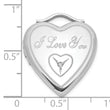 Sterling Silver 20mm Diamond I Love You Heart Locket - Birthstone Company