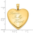 Sterling Silver Gold-tone Forever In My Heart Ash Holder Heart Locket