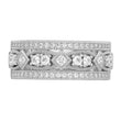 Brilliant Embers Sterling Silver Rhodium-plated 59 Stone Micro Pav‚ CZ Polished Ring
