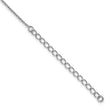 Sterling Silver CZ Necklace with Red Butterfly Charm