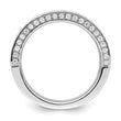 Brilliant Embers Sterling Silver Rhodium-plated 142 Stone Micro Pav‚ CZ Ring - Birthstone Company