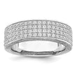 Brilliant Embers Sterling Silver Rhodium-plated 142 Stone Micro Pav‚ CZ Ring - Birthstone Company