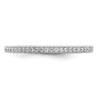 Brilliant Embers Sterling Silver Rhodium-plated 60 Stone Micro Pav‚ CZ Ring