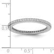 Brilliant Embers Sterling Silver Rhodium-plated 60 Stone Micro Pav‚ CZ Ring