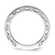 Brilliant Embers Sterling Silver Rhodium-plated 59 Stone Micro Pav‚ CZ Ring - Birthstone Company
