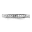 Brilliant Embers Sterling Silver Rhodium-plated 59 Stone Micro Pav‚ CZ Ring - Birthstone Company