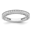 Brilliant Embers Sterling Silver Rhodium-plated 59 Stone Micro Pav‚ CZ Ring - Birthstone Company