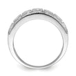 Brilliant Embers Sterling Silver Rhodium-plated 45 Stone Micro Pav‚ CZ Ring