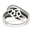 Sterling Silver Antiqued With14k 4-stone Mother's Ring