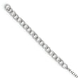 White Night Sterling Silver Rhodium-Plated Diamond Necklace with Extender