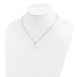 Sterling Silver Rhodium-Plated Pearl CZ Necklace Elegant Women's Jewelry - Birthstone Company