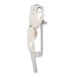 Sterling Silver Dragonfly Brooch with Baroque Pearl and CZ