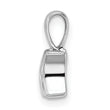 Sterling Silver Rhodium-plated Vibrant Diamond Mom Pendant