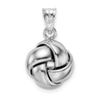 Sterling Silver Rhodium-plated Polished Love Knot Pendant