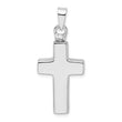 Sterling Silver Rhodium-plated Enameled Cross Ash Holder Pendant
