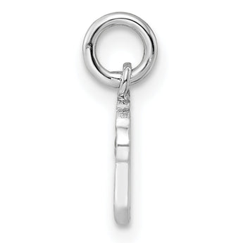 Sterling Silver RH-plated Multi-color Enameled Cupcake Children's Pendant