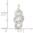 Sterling Silver Polished Fancy Knot Pendant